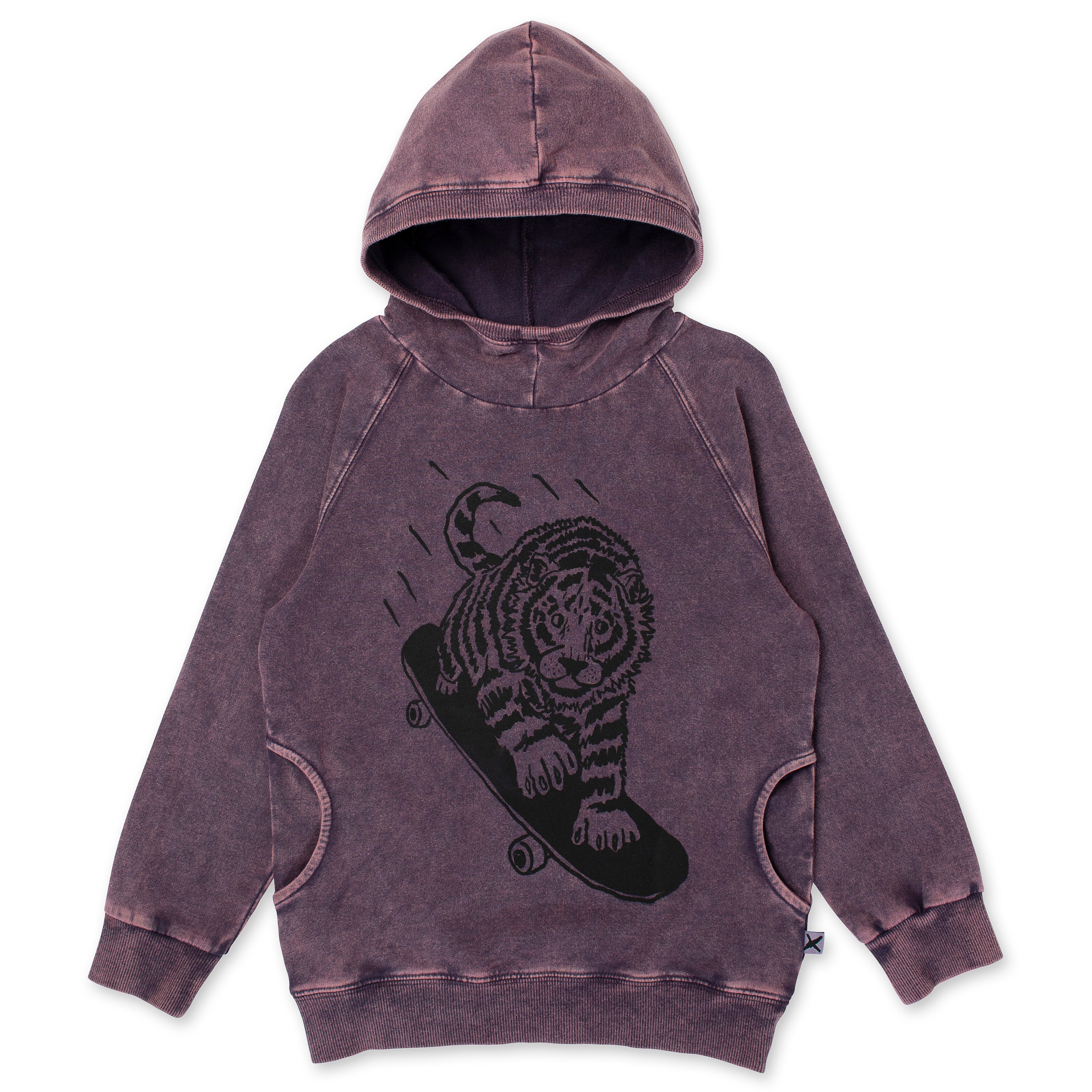 Minti Turbo Tiger Hood in Muted Purple Wash