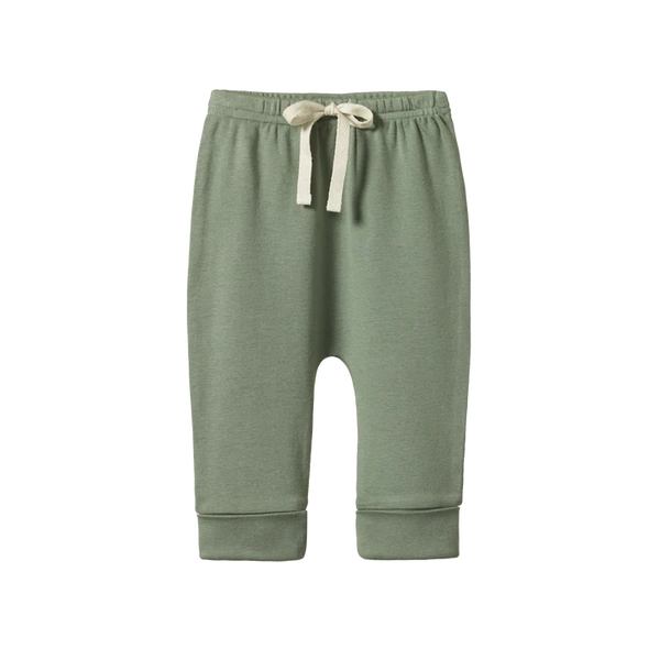 Nature Baby drawstring pants nettle in green