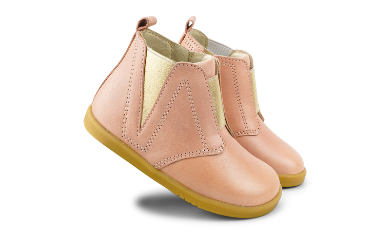 Bobux Kid+ Signet Boots Dusk Pearl in pink