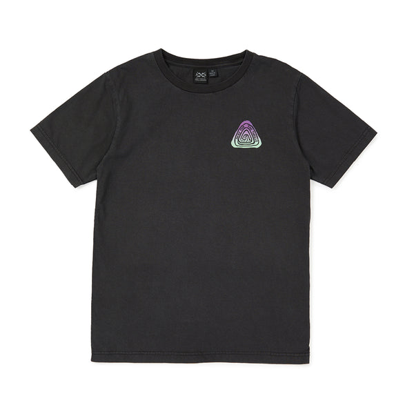 Alphabet Soup Troppo Tee Washed  in Black