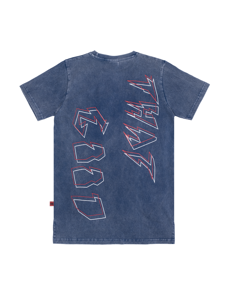 Band of Boys that good step hem ss tee vintage blue in blue
