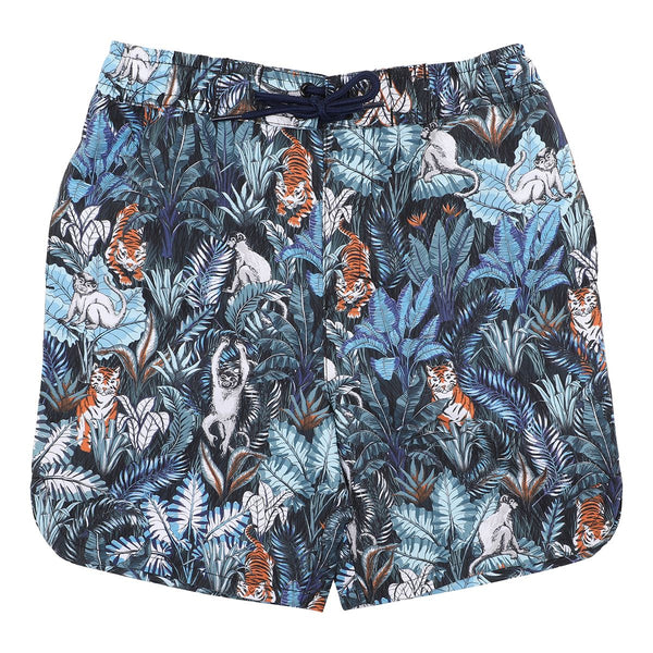 Minihaha Matt board shorts in blue print