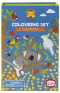 Tiger Tribe Aussie Animals Colouring set in multi colour