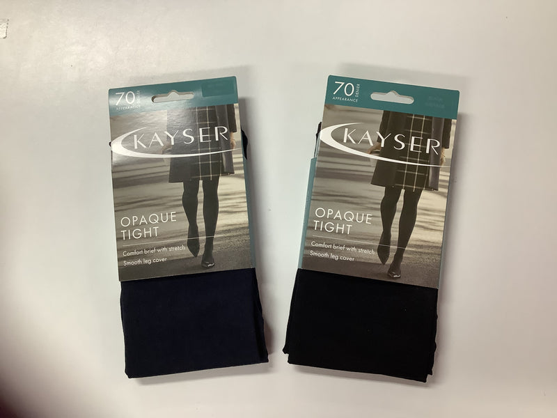 Kayser ladies 70 denier opaque tights in Navy or Black