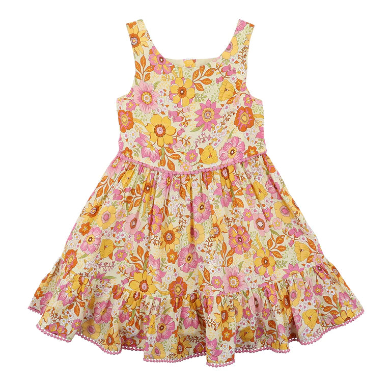Fox & Finch Retro Print Dress in retro floral