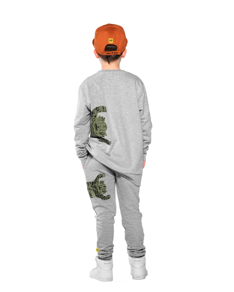 Band of Boys Jumper Easy Tiger Pocket Crew in Grey