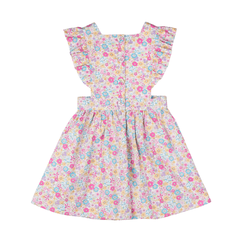 Rock Your Baby Cream garden floral waisted dress in cream