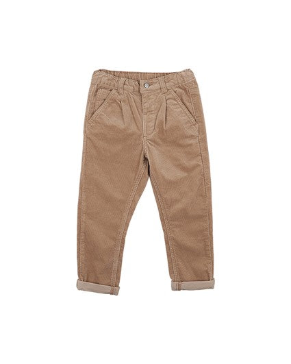 Bebe Beige babycord pants in brown
