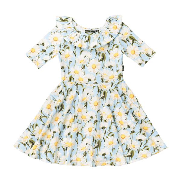 Rock Your Baby Daisy chain waisted dress in blue