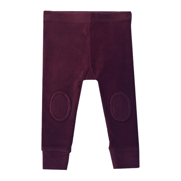 Rock Your Baby Baby knee patch tights plum in purple