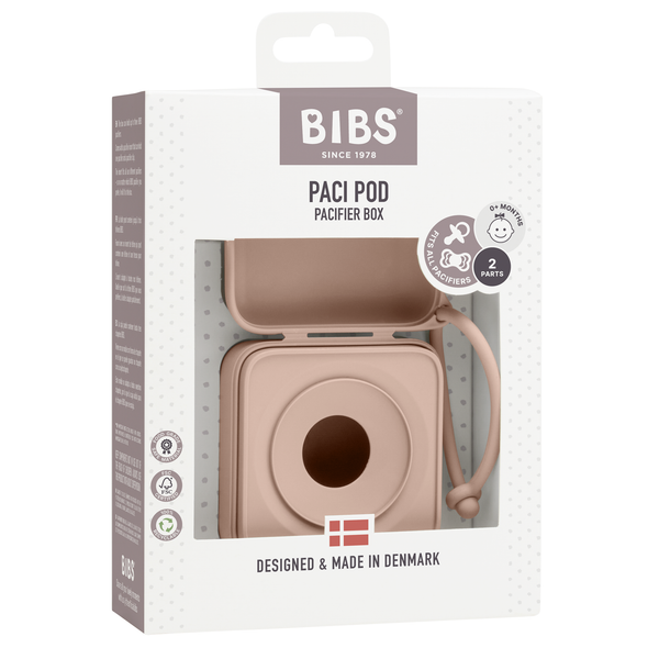 Bibs Pacifier Box Blush in Pink