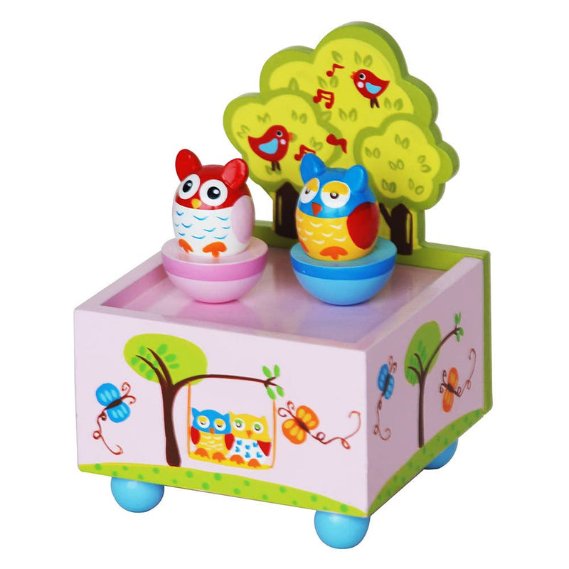 Twin Owl Music Box
