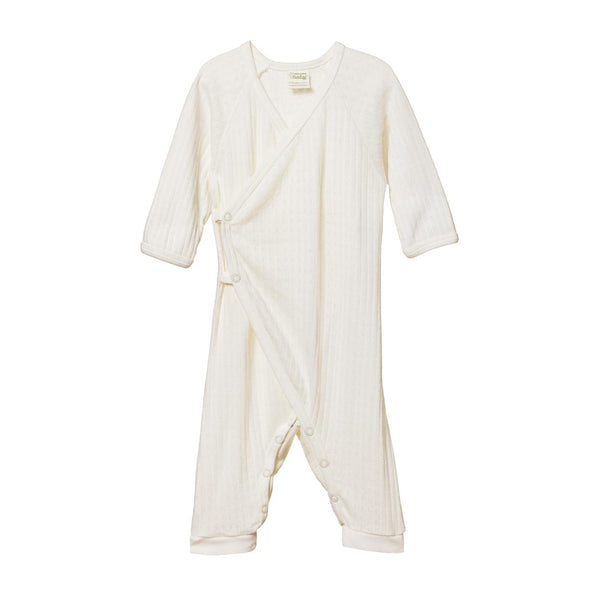 Nature Baby Pointelle Kimono Stretch and Gro in natural