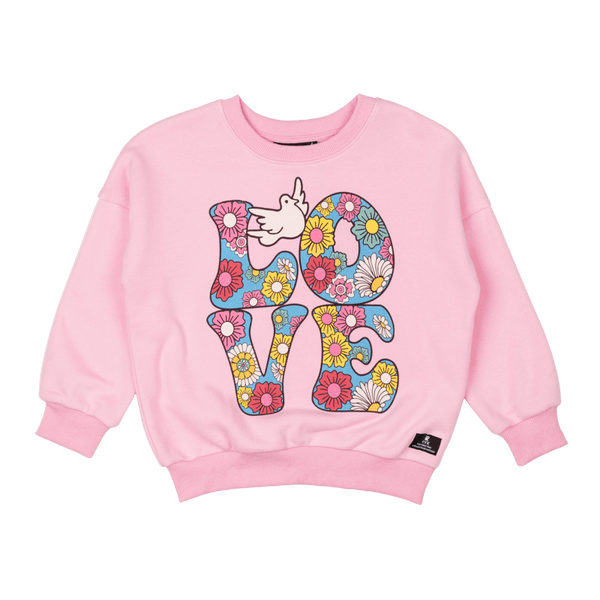 Rock Your Baby Love Sweatshirt in Pink