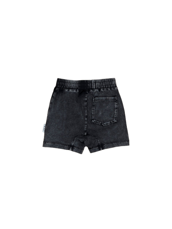 Huxbaby Vintage Jersey Slouch Short Vintage Black in Black