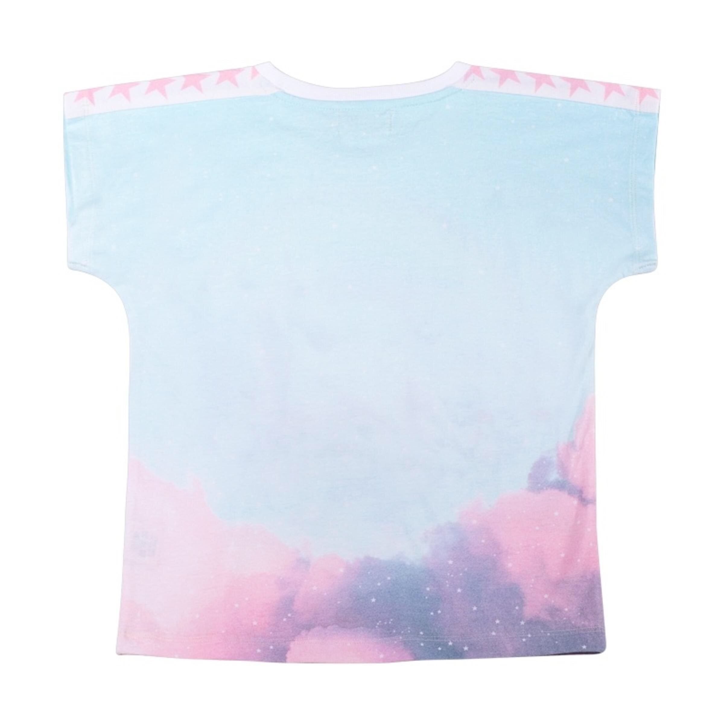 Paper Wings Simple T-Shirt Unicorn Clouds in multi colour