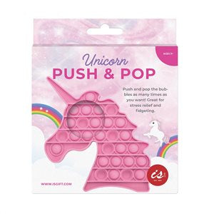 IS Gift Unicorn Push & Pop in pink