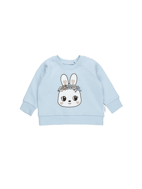Huxbaby bunny princess sweatshirt in blue