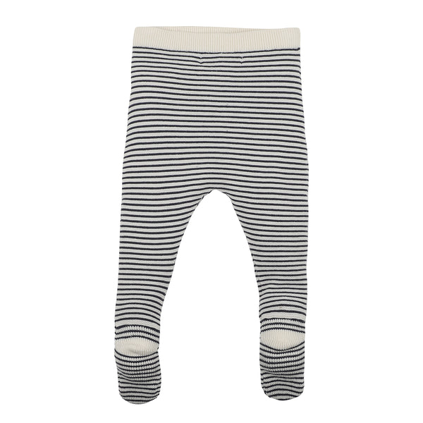 Bebe Levi stripe leggings in navy