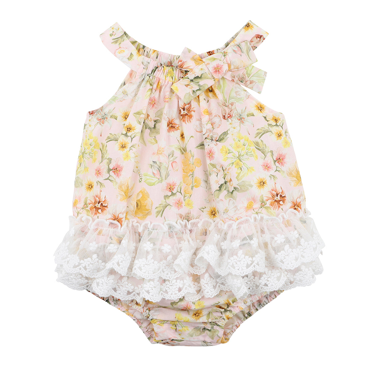 Bebe Liberty lace bodysuit in fairytale pink