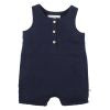 Fox & Finch crinkle romper in navy