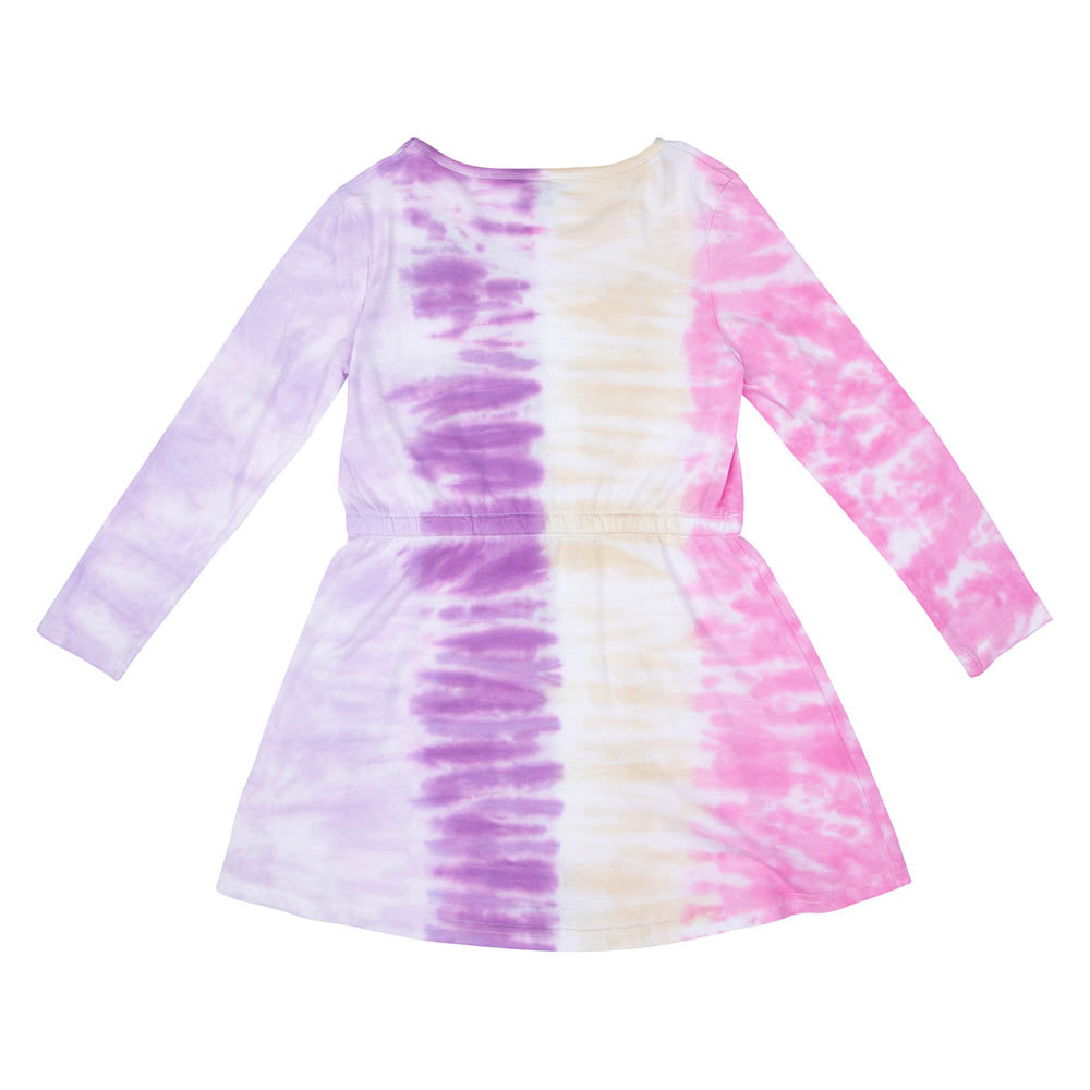 Alphabet Soup curiosity club L/S dress in multi colour