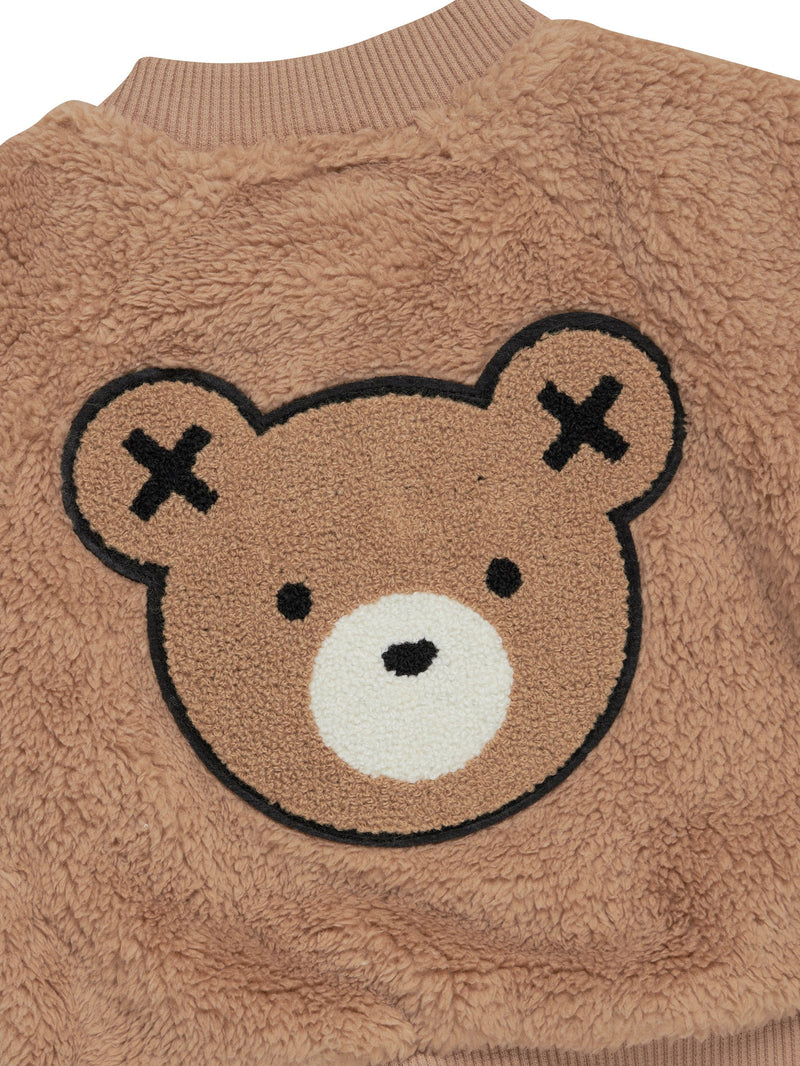 Huxbaby teddy bear fur jacket