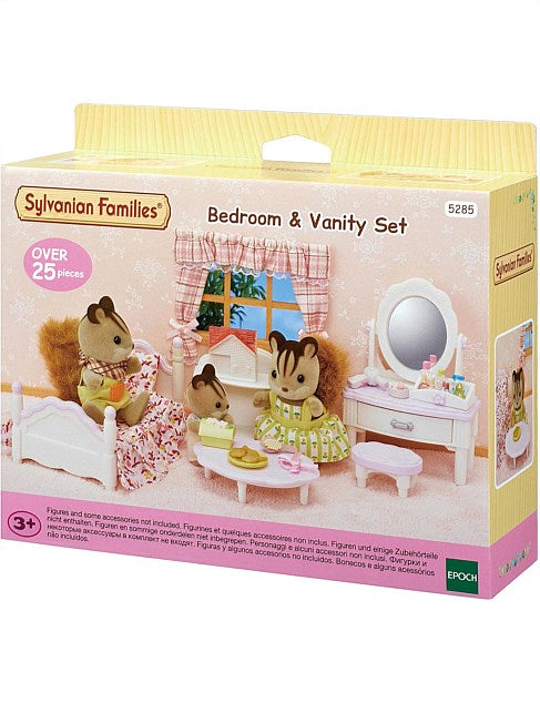 Sylvanian families bedroom and vanity set