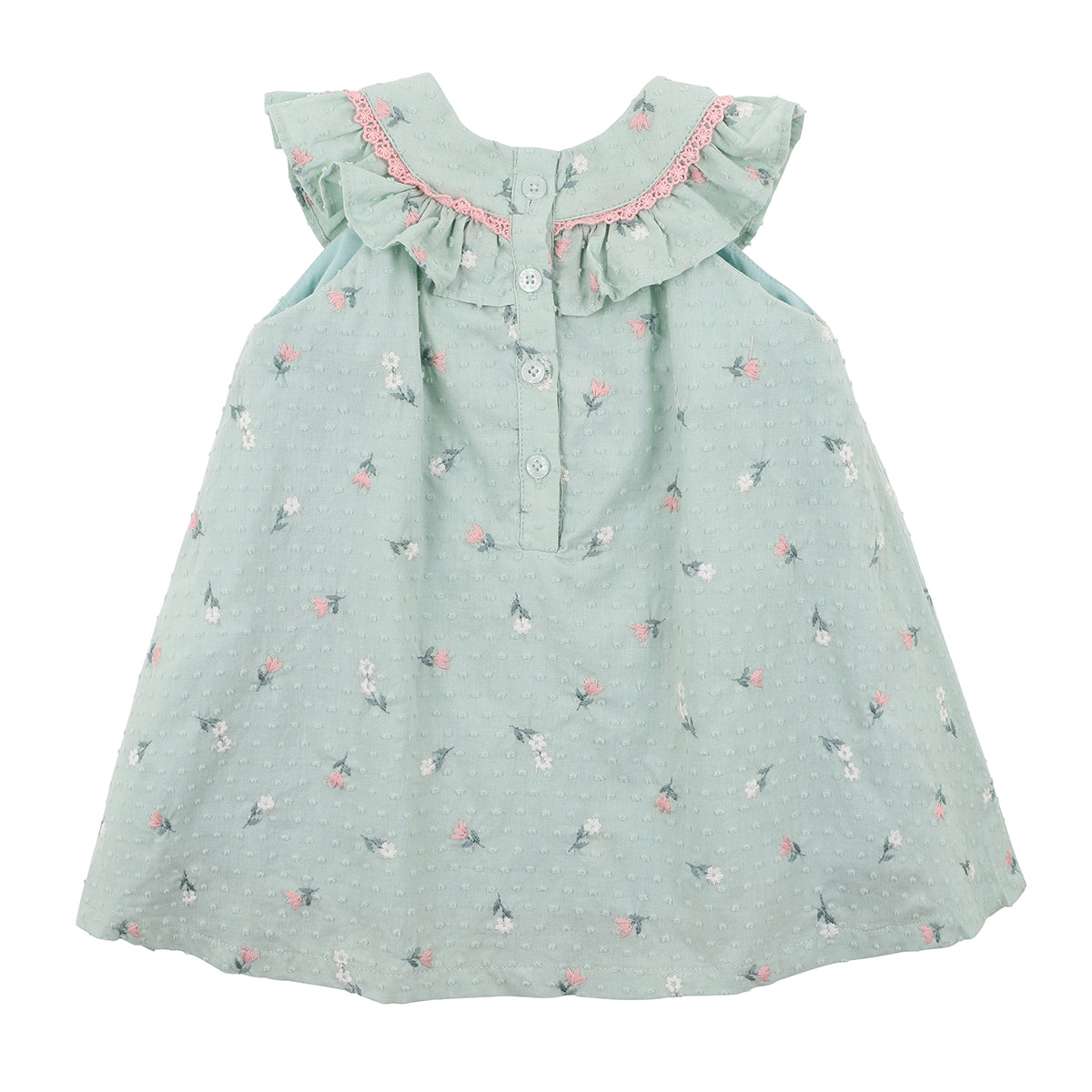 Bebe Hana embroidered dress mint in green