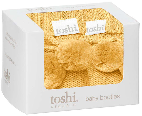 Toshi Organic Booties Marley Butternut in yellow