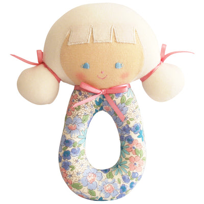 Alimrose Audrey Grab Rattle Liberty Blue Alimrose Audrey Grab Rattle Liberty Blue