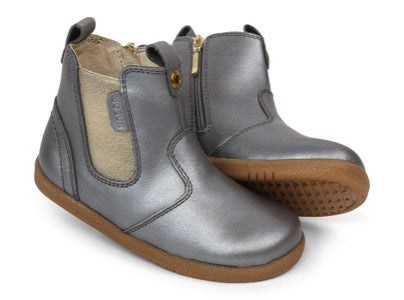 Bobux Kid+ Jodhpur boots Charcoal shimmer in grey