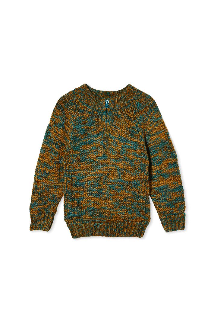Milky Fleck Knit Jumper Fleck Knit in green