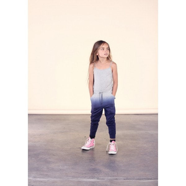 Minti Dip Dye Jumpsuit in grey and blue