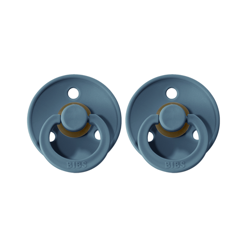 Bibs Dummies 2 Pack Petrol in Blue