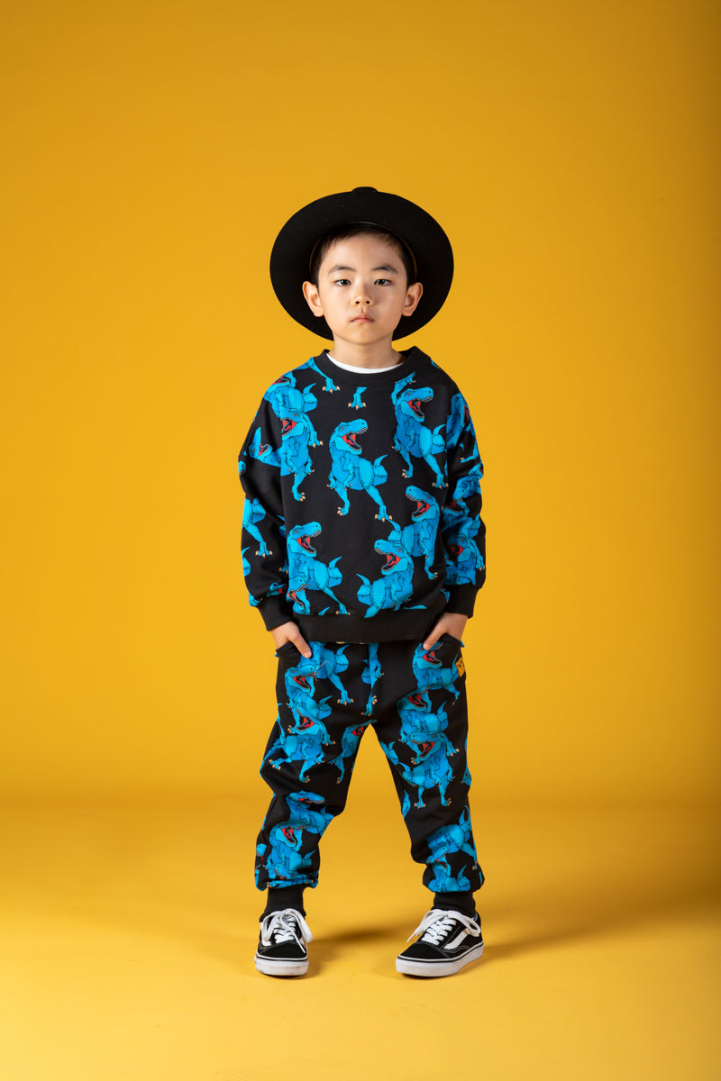 Rock Your Baby Blue Rex Trackpants in Multi