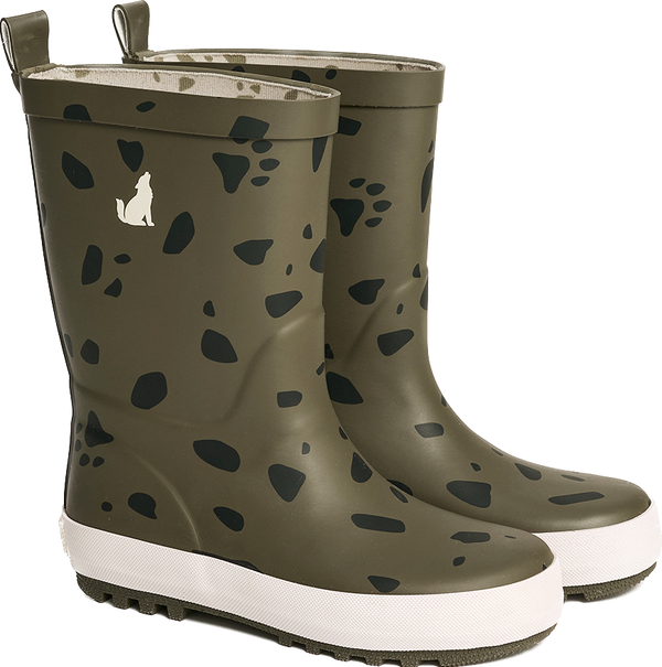 Crywolf Rain Boots Khaki Stones in Multi