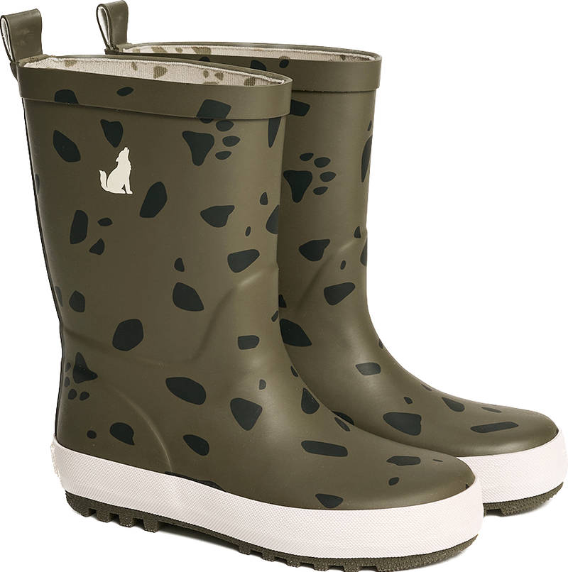 Crywolf Rain Boots Khaki Stones in Multi