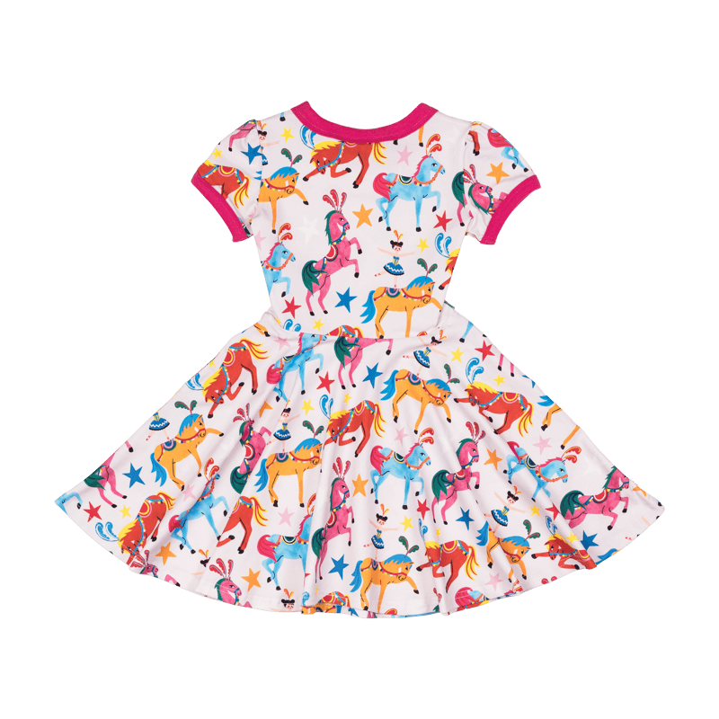 Rock Your Baby parade ringer waisted dress in multicolour