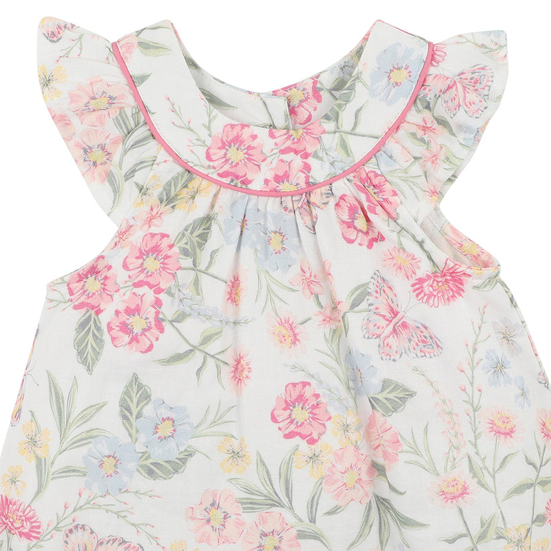 Bebe Annie woven bodysuit in Annie print