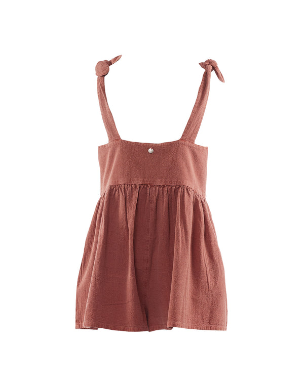 Eve Girl Viv playsuit in rust