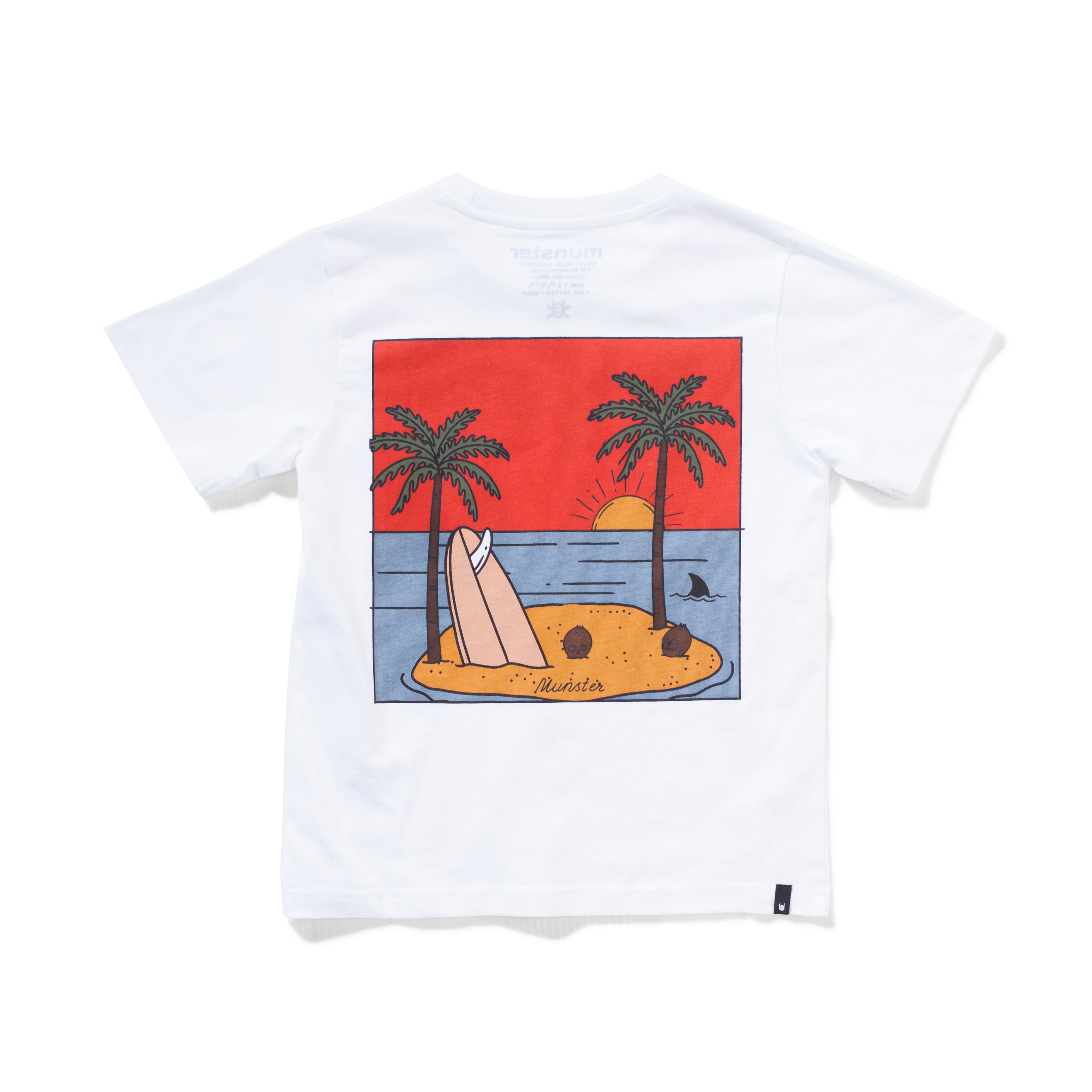 Munster Kids Surf Road SS Tee in white