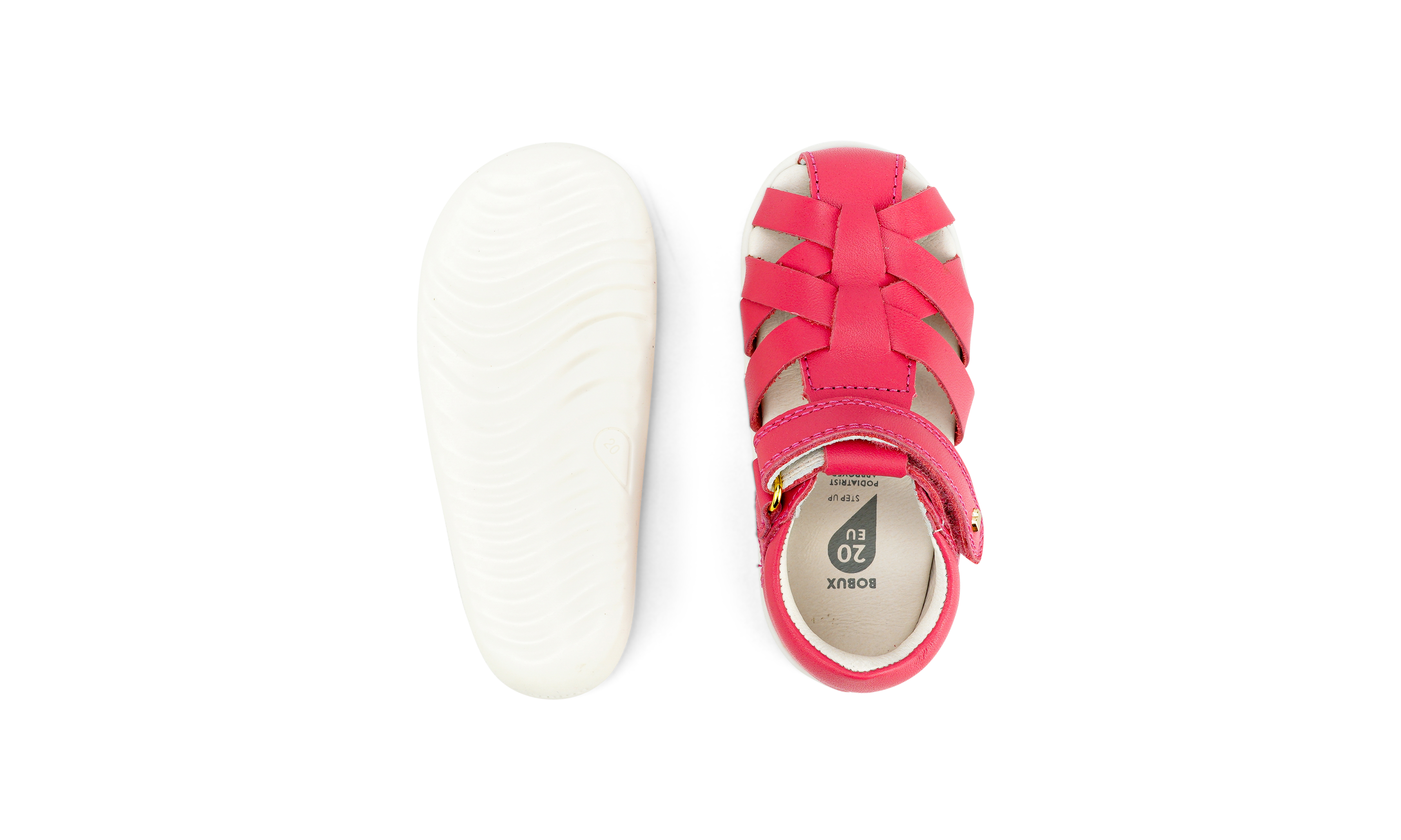 Bobux step up tropicana 11 sandal guava in pink