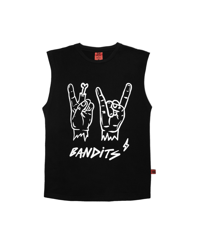 Band of Boys Tank top Rock on in Black