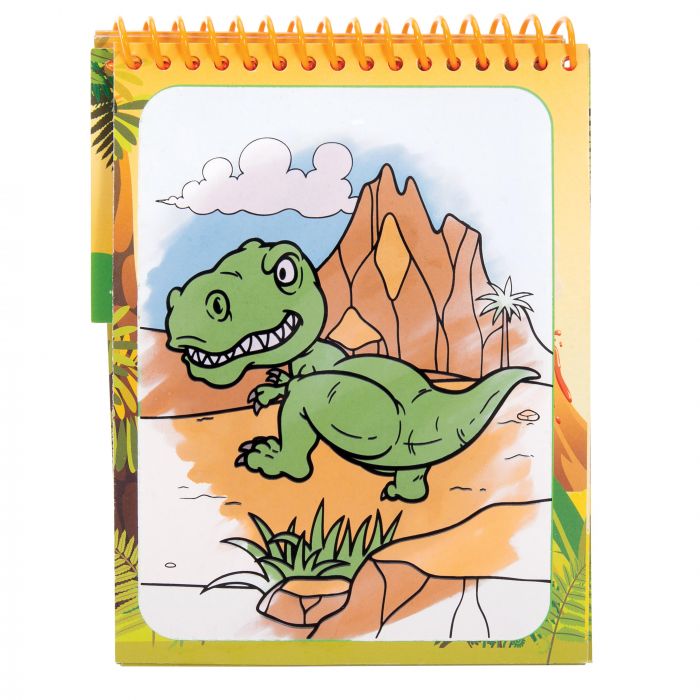 Dino World  magical water painting