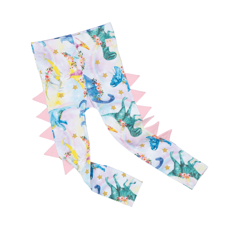 Rock Your Baby Dinosaur Parade Tights in Multi