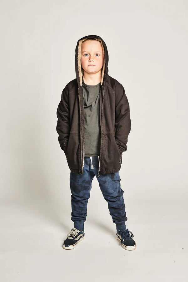 Munster kids munhartt jacket in washed black