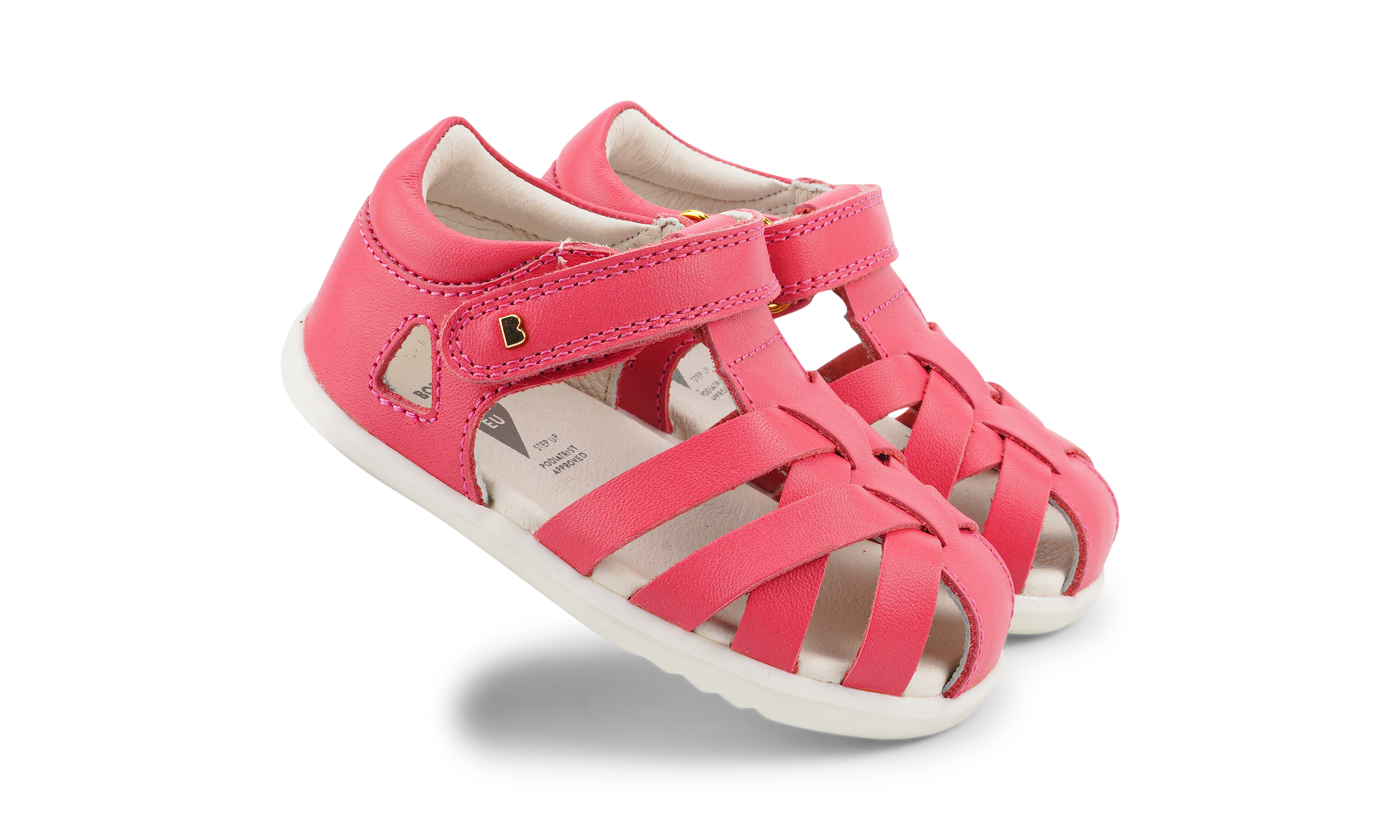Bobux step up tropicana 11 sandal guava in pink