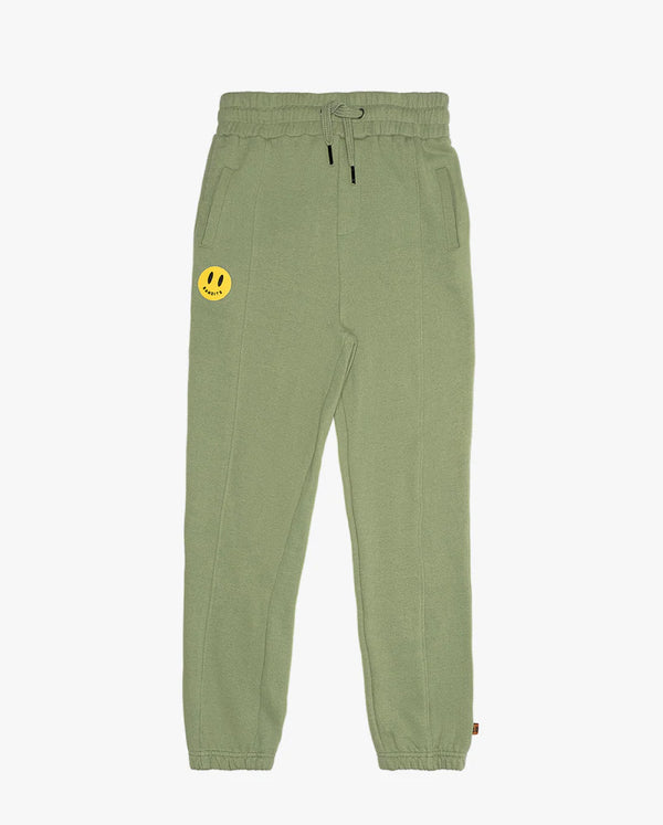 Bandits Band of Boys Smiley Fleece Moss Green Joggers in green