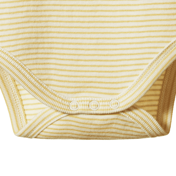 Nature Baby Bodysuit sand pinstripe